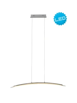 näve Decken- & Hängeleuchten<LED Pendelleuchte "SURF" in chrome - (L)100 cm x (B)8 cm x (H)120 cm - EEK G