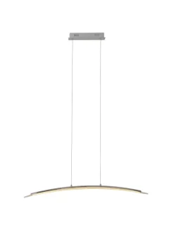 näve Decken- & Hängeleuchten<LED Pendelleuchte "SURF" in chrome - (L)100 cm x (B)8 cm x (H)120 cm - EEK G