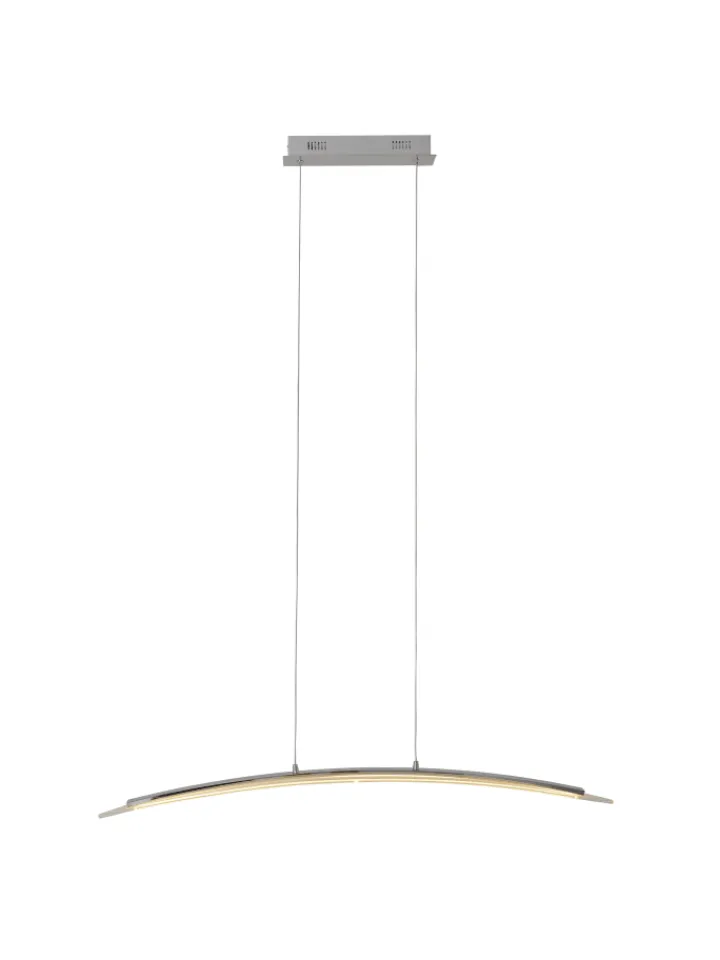 näve Decken- & Hängeleuchten<LED Pendelleuchte "SURF" in chrome - (L)100 cm x (B)8 cm x (H)120 cm - EEK G