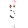 MARELIDA Gartendekoration<LED Solar Gartenstecker Schmetterling Deko Gartenspieß H: 84cm in rot