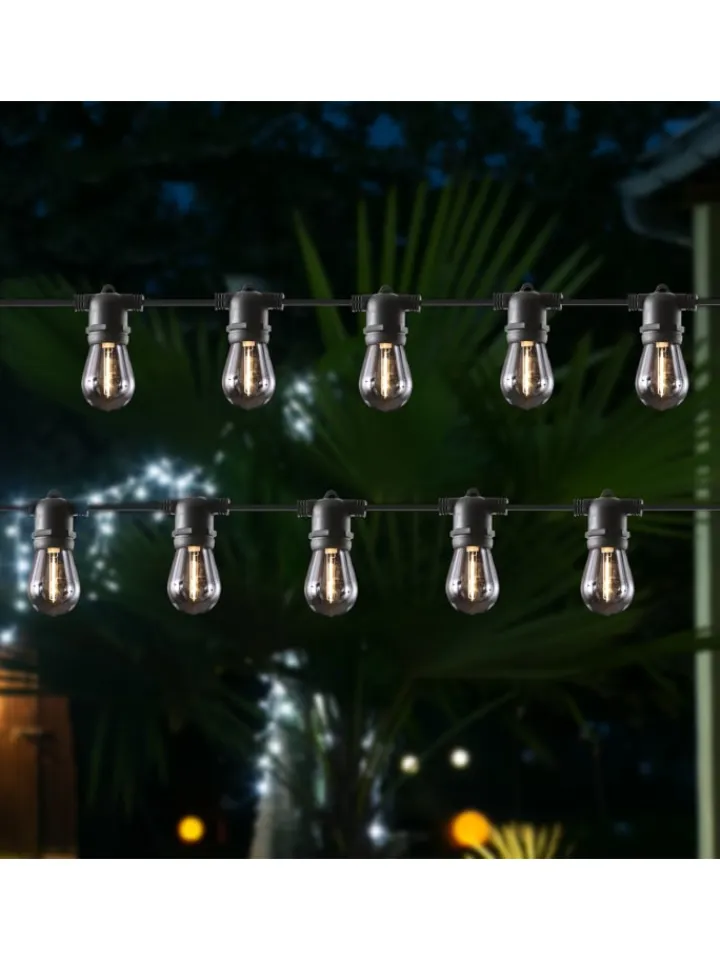 MARELIDA Lichterketten & Dekobeleuchtung<LED Solar Lichterkette Circus mit Glühbirnen L: 4,5m in transparent