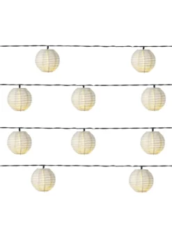 MARELIDA Lichterketten & Dekobeleuchtung<LED Solar Lichterkette Lampions L: 4,5m in weiß
