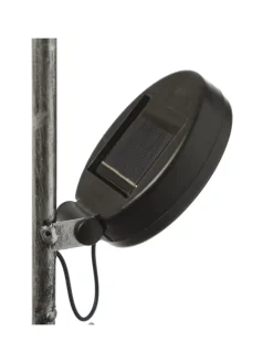 MARELIDA Lichterketten & Dekobeleuchtung<LED Solar Wasserhahn mit Blumentopf Gartendeko H: 60cm silber