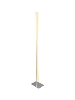 näve Stehleuchten<LED Stehleuchte "BONES 2" in chrome - (L)14 cm x (B)20 cm x (H)125 cm - EEK G