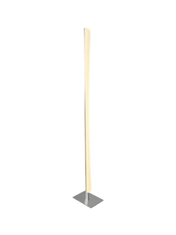 näve Stehleuchten<LED Stehleuchte "BONES 2" in chrome - (L)14 cm x (B)20 cm x (H)125 cm - EEK G