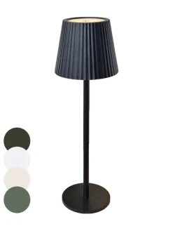 Coen Bakker Tischleuchten<LED Tischlampe dimmbar Touch Farbwechsler IP44 Innen & Außen 36,5x11cm Schwarz
