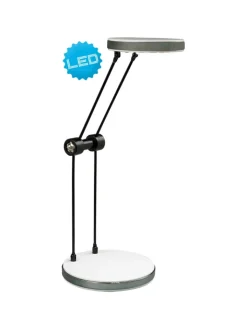 näve Tischleuchten<LED Tischleuchte "ALEKO" in weiß - (L)9 cm x (B)11 cm x (H)30 cm