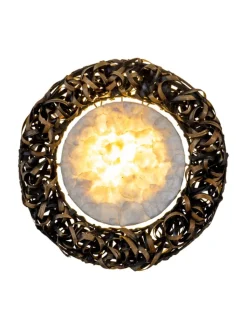 näve Wandleuchten<LED Wandleuchte in schwarz - (L)50 cm x (B)50 cm x (H)12 cm - EEK A