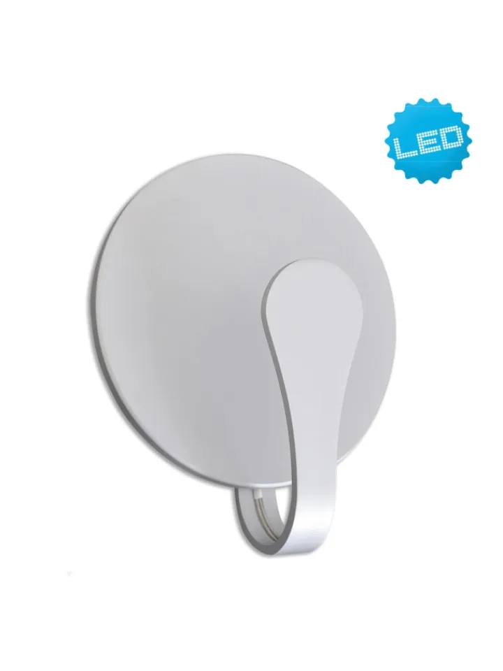 näve Wandleuchten<LED Wandleuchte "STAN" in silber - (L)16 cm x (B)8 cm x (H)19 cm - EEK E