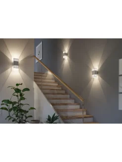 paulmann Wandleuchten<LED Wandleuchte Tharin IP44 3000K 120x104mm 2x3,7W Weiß