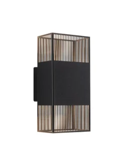 paulmann Wandleuchten<LED Wandleuchte Tharin IP44 3000K 120x104mm 2x3,7W Schwarz