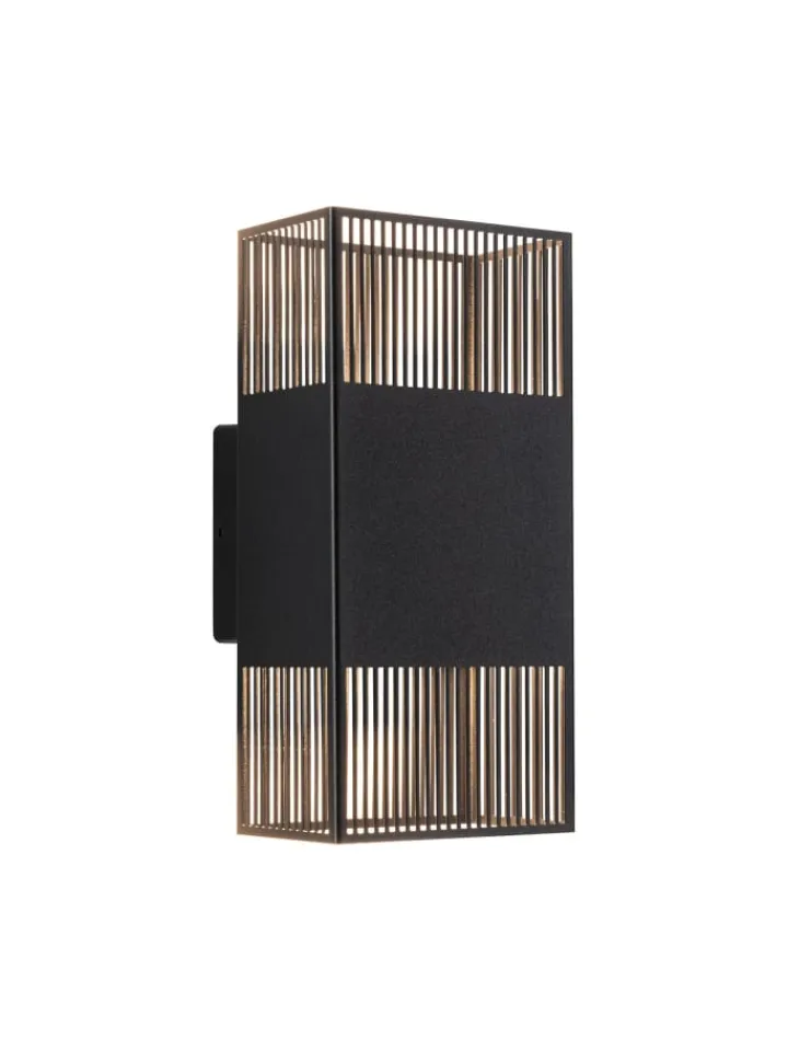 paulmann Wandleuchten<LED Wandleuchte Tharin IP44 3000K 120x104mm 2x3,7W Schwarz