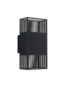 paulmann Wandleuchten<LED Wandleuchte Tharin IP44 3000K 120x104mm 2x3,7W Schwarz