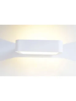 näve Wandleuchten<LED Wandleuchte "WANNA" in weiß - (L)20 cm x (B)12 cm x (H)5 cm - EEK G