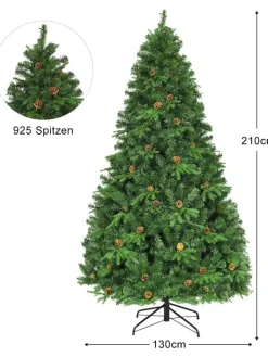 COSTWAY Künstliche Weihnachtsbäume<LED Weihnachtsbaum künstlich in Grün