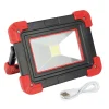 BRÜDER MANNESMANN Außenleuchten<LED-Arbeitsleuchte in Rot/ Schwarz - (B)18,5 x (H)14,2 x (T)5,5 cm