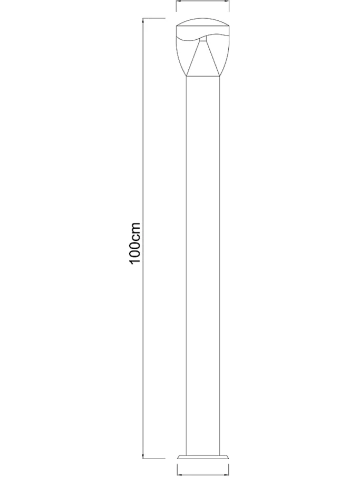 Globo lighting Außenbeleuchtung|Außenleuchten<LED-Außenleuchte - EEK A+ (A++ bis A) - (H)100 cm