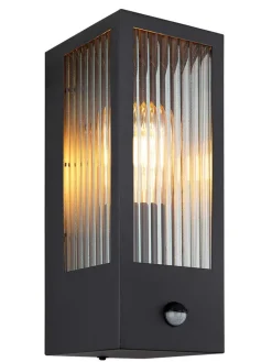 Globo lighting Außenbeleuchtung|Außenleuchten<LED-Außenleuchte "Gundula" in Schwarz - (B)12 x (H)32 cm