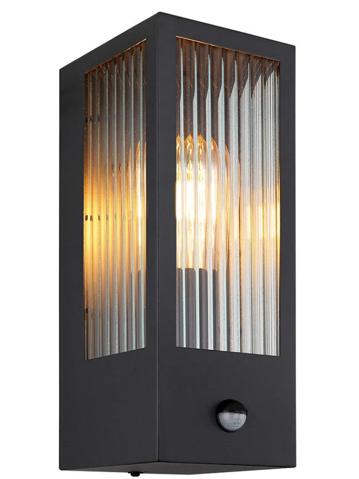 Globo lighting Außenbeleuchtung|Außenleuchten<LED-Außenleuchte "Gundula" in Schwarz - (B)12 x (H)32 cm