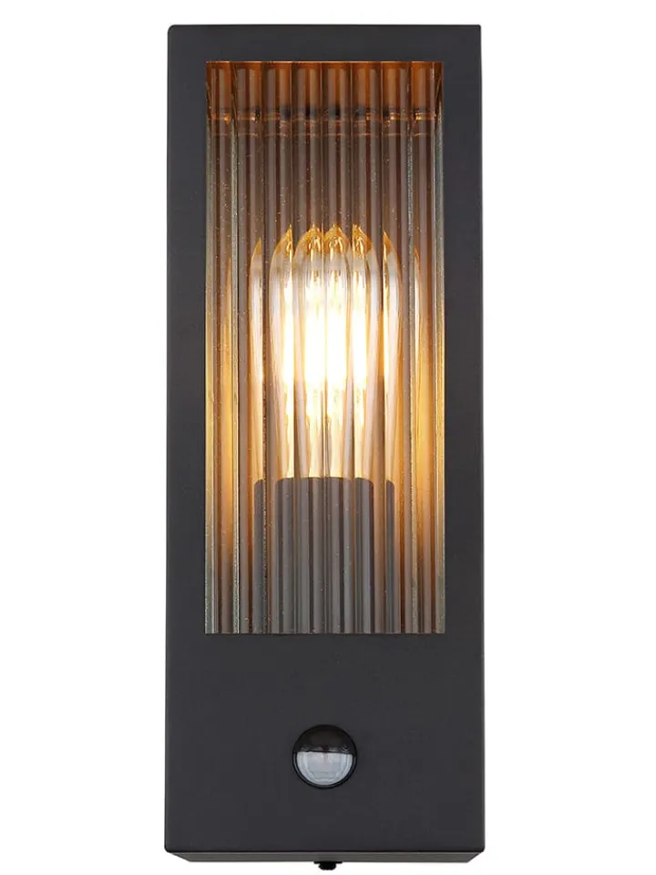 Globo lighting Außenbeleuchtung|Außenleuchten<LED-Außenleuchte "Gundula" in Schwarz - (B)12 x (H)32 cm