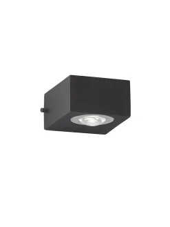 FISCHER & HONSEL Außenbeleuchtung|Außenleuchten<LED-Außenleuchte "Helsinki" in Schwarz - (B)8 x (H)5 cm