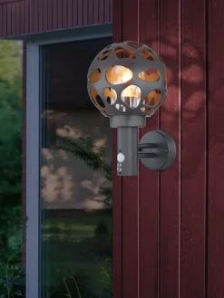 Globo lighting Außenleuchten|Außenbeleuchtung<LED-Außenleuchte "Hilario" in Schwarz - (B)20 x (H)32 cm
