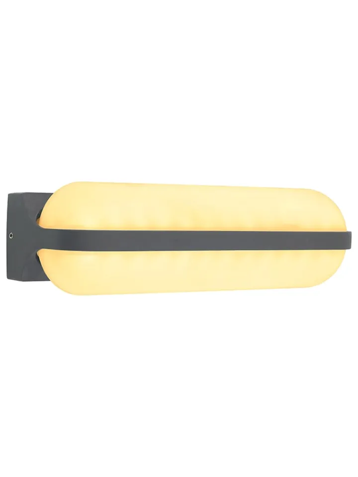 Globo lighting Außenleuchten<LED-Außenleuchte "Honna" in Grau - (B)26 x (H)6 cm