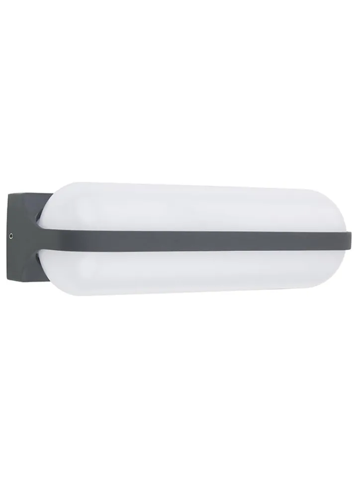 Globo lighting Außenleuchten<LED-Außenleuchte "Honna" in Grau - (B)26 x (H)6 cm