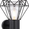 Globo lighting Außenbeleuchtung<LED-Außenleuchte "Horace" in Schwarz - (B)22,5 x (H)31 cm