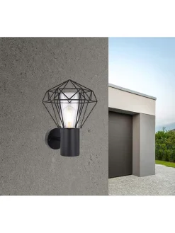 Globo lighting Außenbeleuchtung<LED-Außenleuchte "Horace" in Schwarz - (B)22,5 x (H)31 cm
