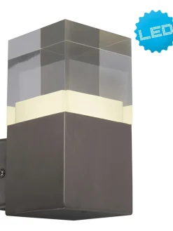 näve Außenleuchten<LED-Außenleuchte in Anthrazit - (B)8 x (H)16 cm