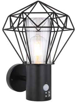 Globo lighting Außenleuchten<LED-Außenleuchte in Schwarz - (B)22,5 x (H)34 cm