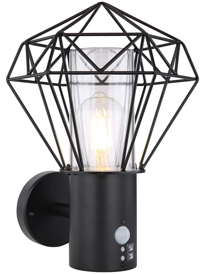 Globo lighting Außenleuchten<LED-Außenleuchte in Schwarz - (B)22,5 x (H)34 cm
