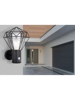 Globo lighting Außenleuchten<LED-Außenleuchte in Schwarz - (B)22,5 x (H)34 cm