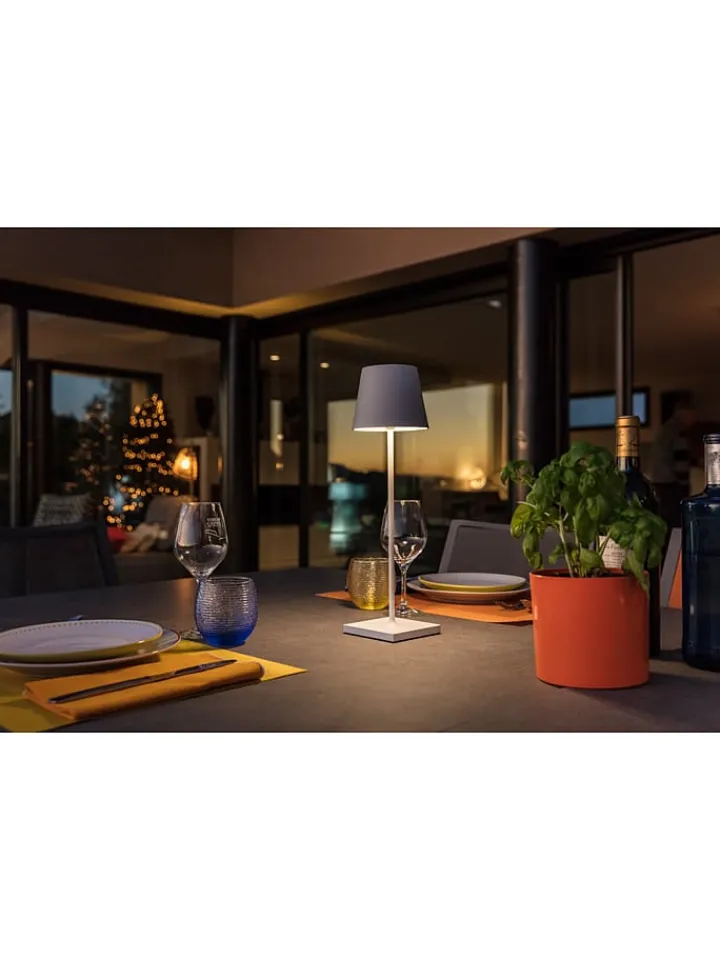 lumisky Außenbeleuchtung|Außenleuchten<LED-Außenleuchte "Kelly" in Weiß - (H)39 cm