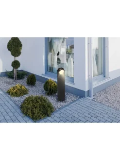 Globo lighting Außenbeleuchtung|Außenleuchten<LED-Außenleuchte "Oko" in Schwarz - (B)17 x (H)70 x (T)10 cm