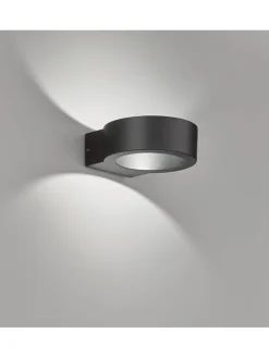FISCHER & HONSEL Außenleuchten<LED-Außenleuchte "Torres" in Schwarz - (B)12,5 x (H)4,5 cm