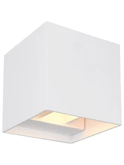 Globo lighting Außenleuchten<LED-Außenleuchte "Veronika" in Weiß - (B)10 x (H)10 x (T)10 cm