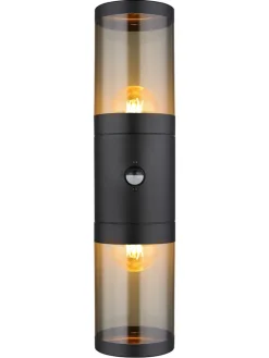 Globo lighting Außenbeleuchtung|Außenleuchten<LED-Außenleuchte "Xeloo" in Schwarz - (B)10 x (H)42 cm