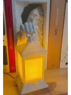 ABERTO DESIGN Wohndekoration<LED-Buchstütze in Weiß - (B)15 x (H)21 cm
