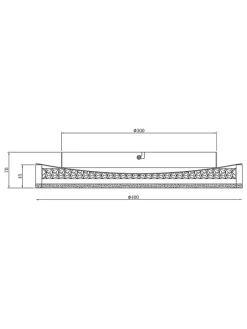 näve Decken- & Hängeleuchten<LED-Deckenleuchte "Arany" - EEK E (A bis G) - Ø 40 cm
