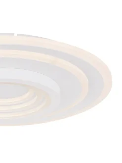 Globo lighting Decken- & Hängeleuchten<LED-Deckenleuchte "Bafur" in Weiß - (H)7 x Ø 49,5 cm