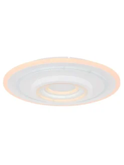 Globo lighting Decken- & Hängeleuchten<LED-Deckenleuchte "Bafur" in Weiß - (H)7 x Ø 49,5 cm
