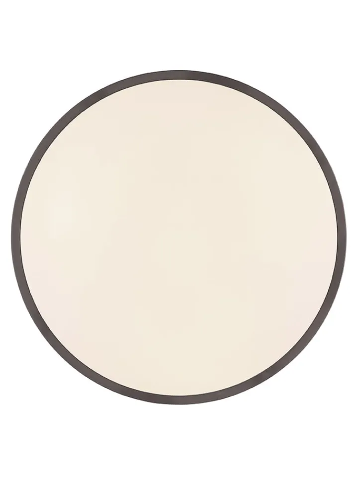 Globo lighting Decken- & Hängeleuchten<LED-Deckenleuchte "Betha" in Braun/ Weiß - (H)7 x Ø 34 cm