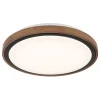 Globo lighting Decken- & Hängeleuchten<LED-Deckenleuchte "Bruno" in Hellbraun/ Weiß - (H)9,5 x Ø 36 cm