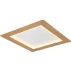 Globo lighting Decken- & Hängeleuchten<LED-Deckenleuchte "Clay" in Hellbraun - (B)40 x (H)40 cm