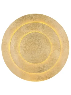 Globo lighting Decken- & Hängeleuchten<LED-Deckenleuchte "Heda" in Gold - (H)4,7 x Ø 35 cm