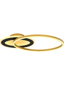 Globo lighting Decken- & Hängeleuchten<LED-Deckenleuchte in Gold - (B)53 x (H)7 x (T)23,5 cm