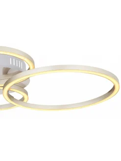 Globo lighting Decken- & Hängeleuchten<LED-Deckenleuchte in Gold - (B)65,5 x (H)7,5 x (T)40,6 cm