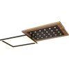 Globo lighting Decken- & Hängeleuchten<LED-Deckenleuchte in Hellbraun - (B)63,5 x (H)8,5 x (T)27,7 cm